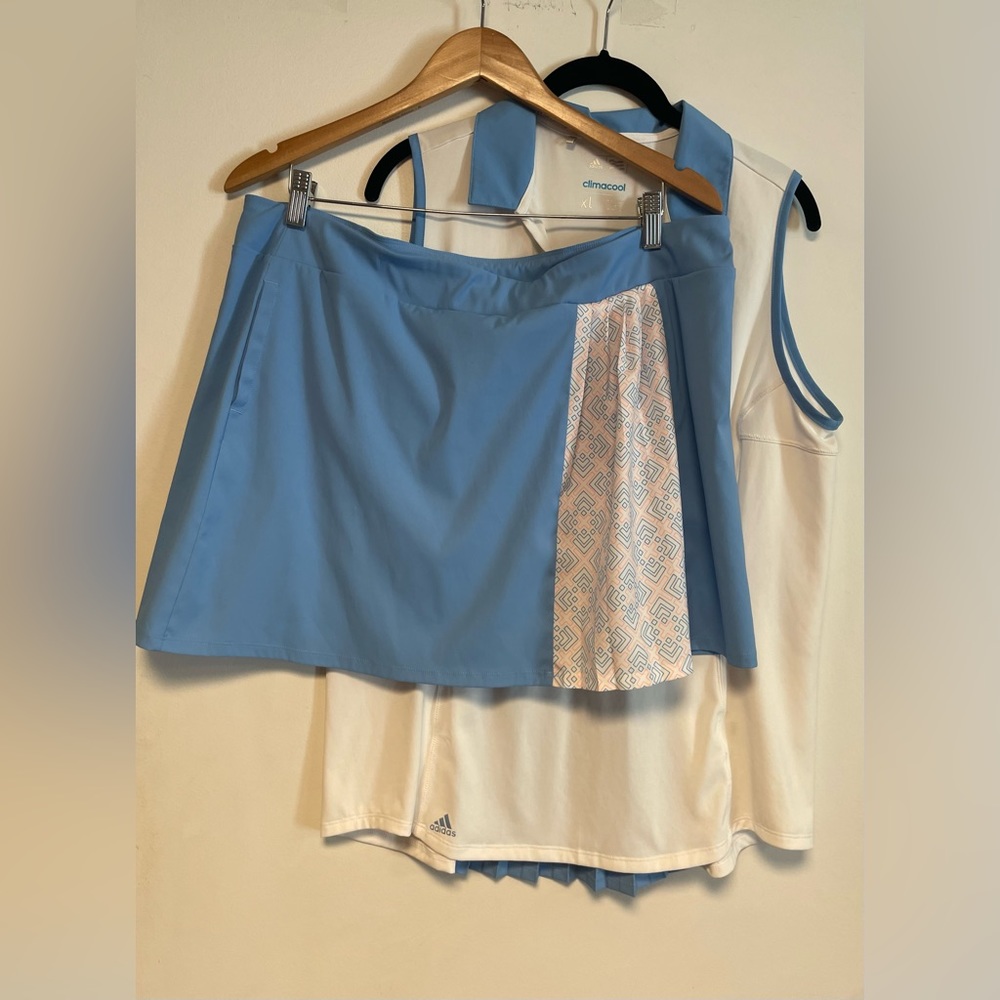 Adidas Golf Skirt and Top Set.  Size XL
